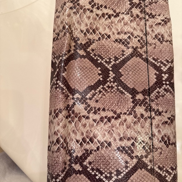 Coach Snake Python Snake Print Clutch in Brown, Beige and Cream A1493-30463 - Picture 13 of 16